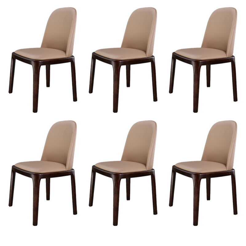 Traditional Chair Wood Solid Back Dining Room Chair for Kitchen