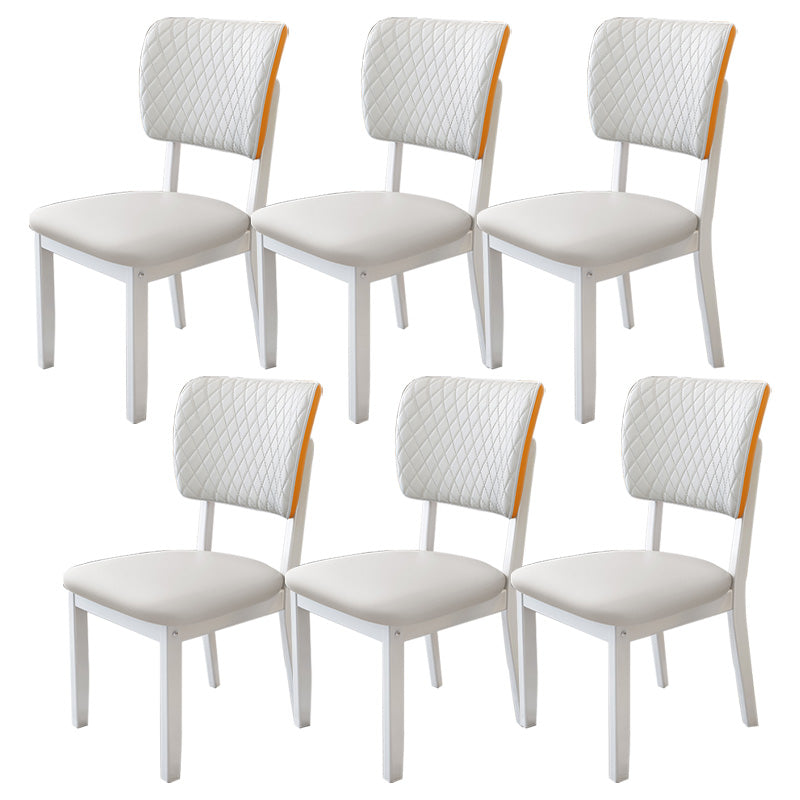 Contemporary Wood Dining Chairs Open Back Dining Side Chair for Restaurant Use