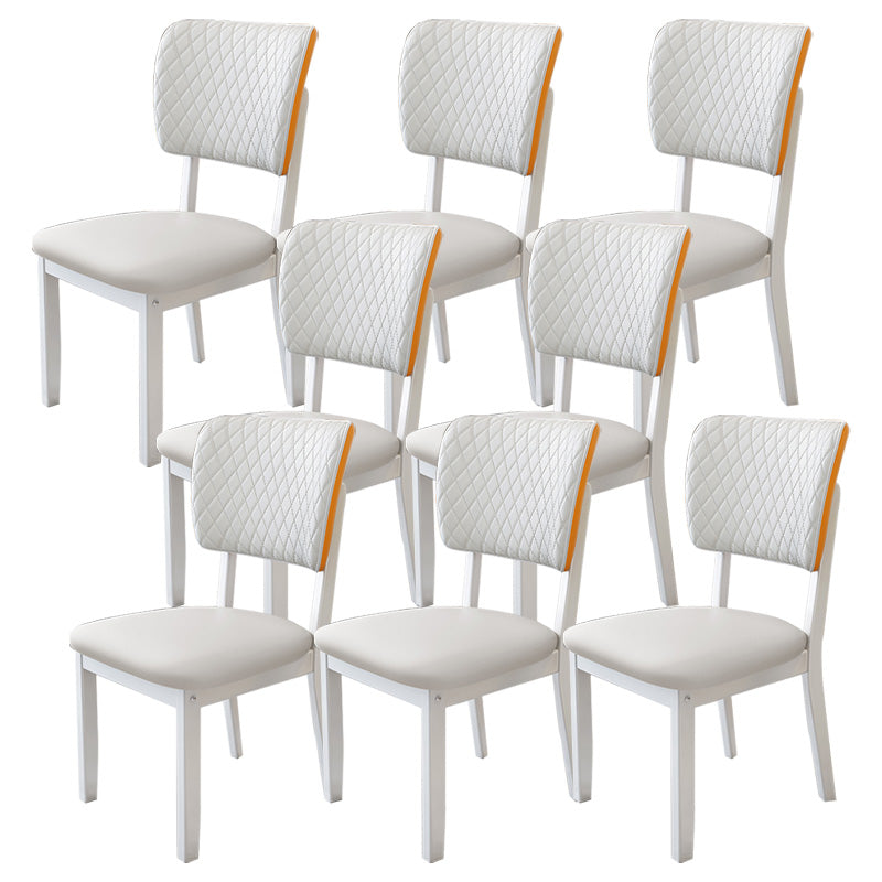 Contemporary Wood Dining Chairs Open Back Dining Side Chair for Restaurant Use