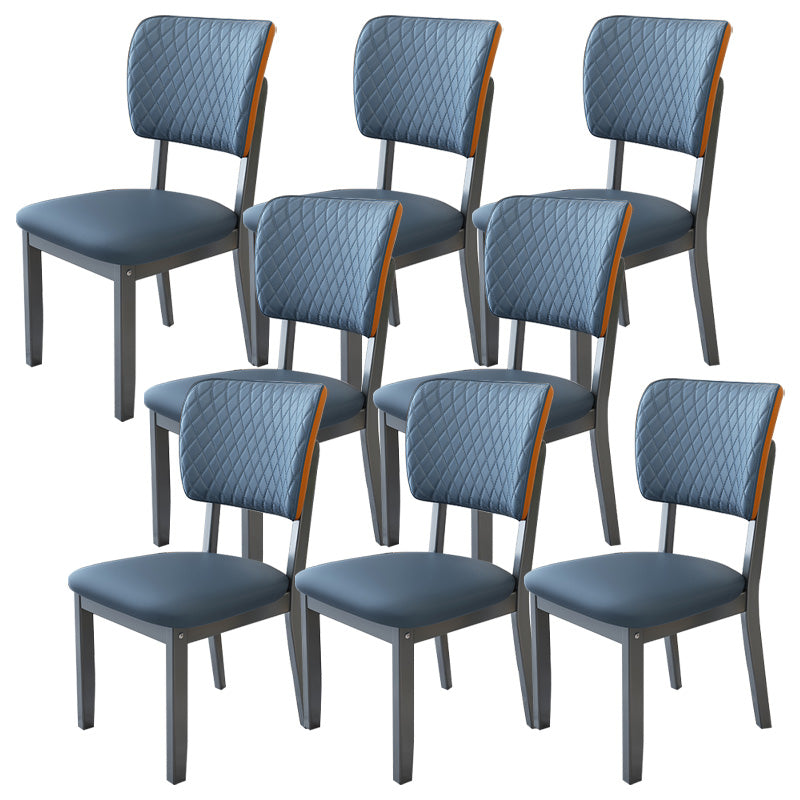Contemporary Wood Dining Chairs Open Back Dining Side Chair for Restaurant Use