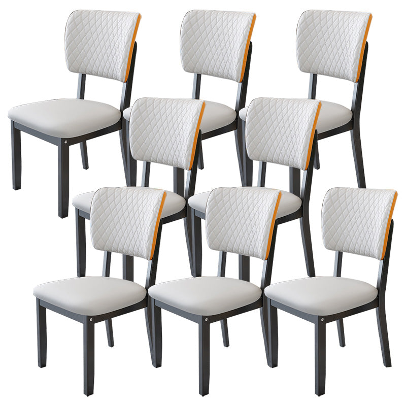 Contemporary Wood Dining Chairs Open Back Dining Side Chair for Restaurant Use