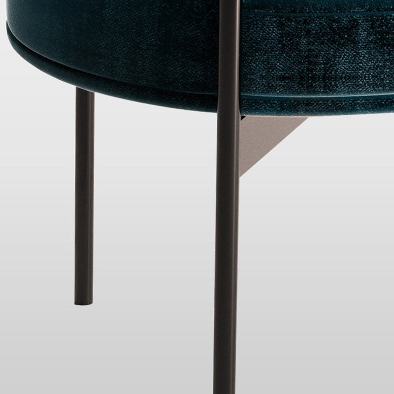 Modern Style Velvet Side Chair Arm Metal Side Chair for Home Use