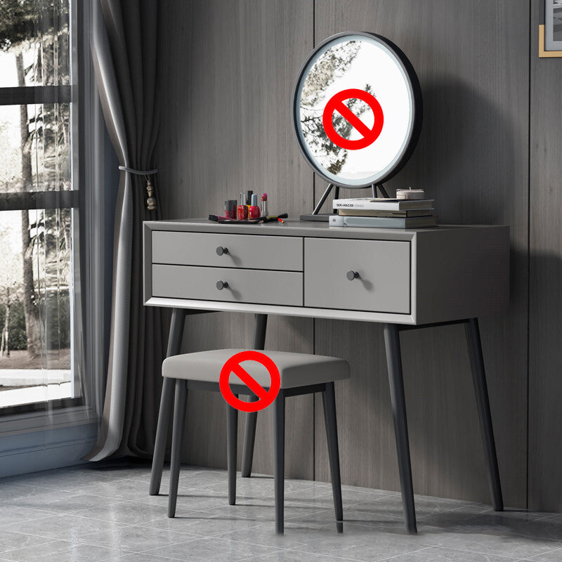 Modern 233.46" Height 3-Drawer Table Top Makeup Vanity for Bedroom