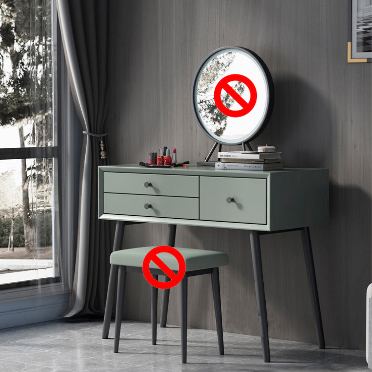 Modern 233.46" Height 3-Drawer Table Top Makeup Vanity for Bedroom