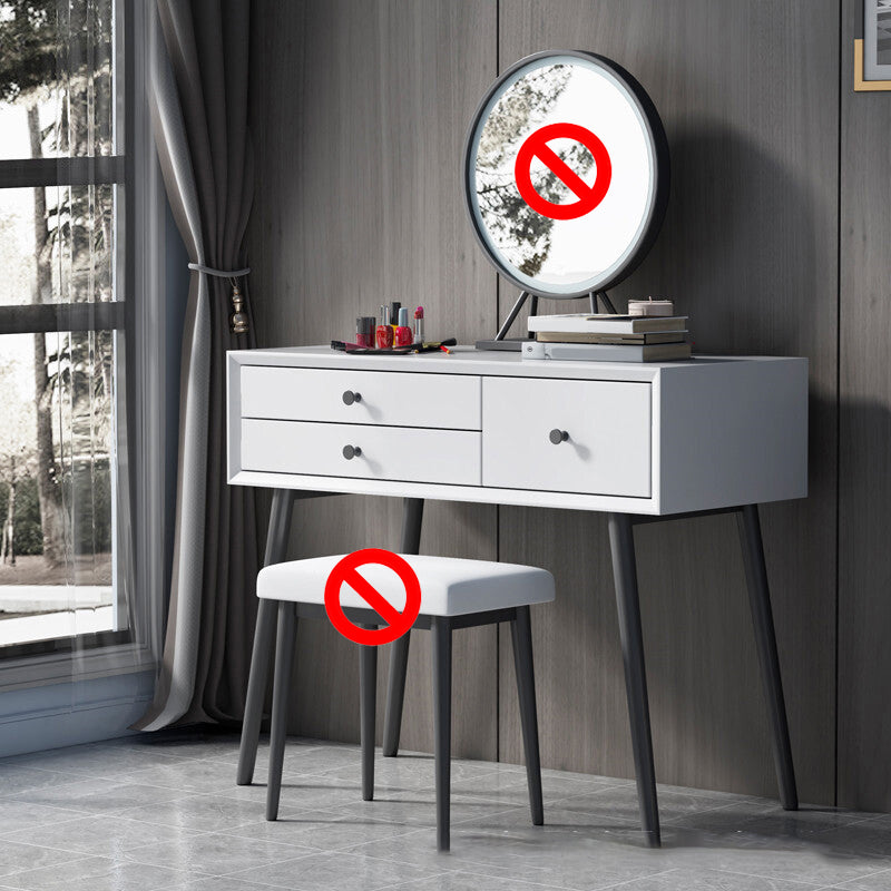Modern 233.46" Height 3-Drawer Table Top Makeup Vanity for Bedroom