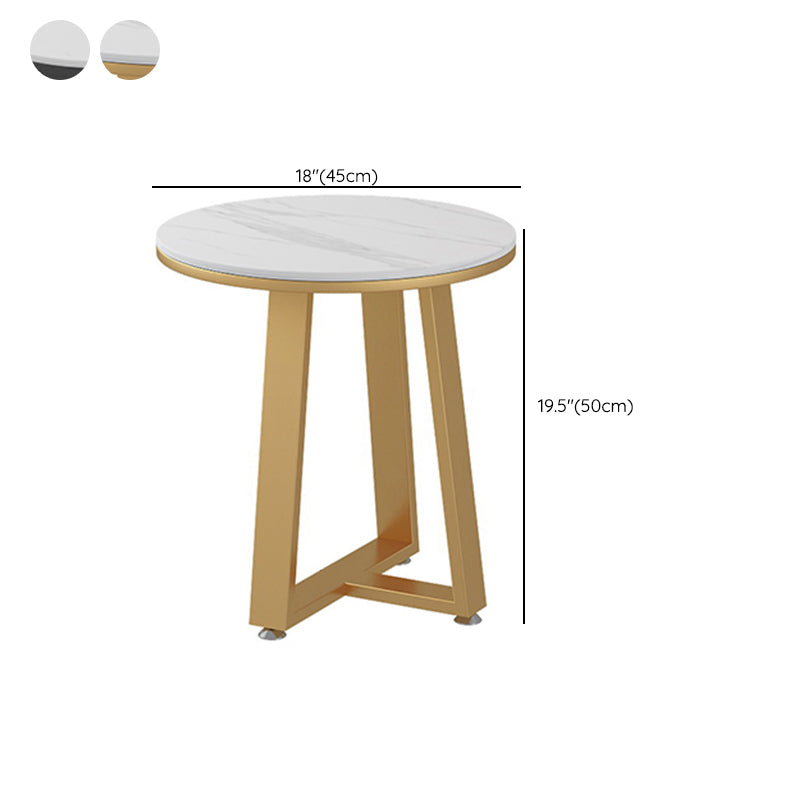 Glam Elliptical Slate Coffee Table 26.2" H Cross Legs Cocktail Table