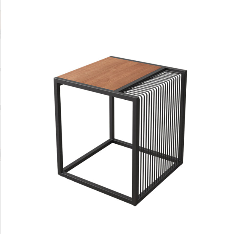 Frame 2 Nesting Coffee Table Iron & Solid Wood Cocktail Table Set