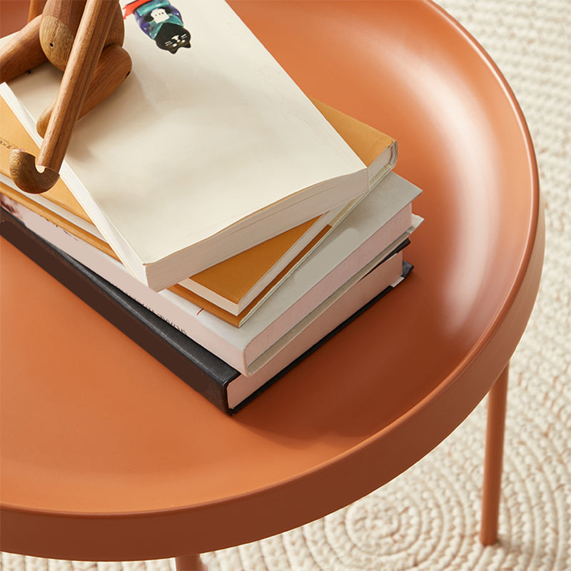 Mid-Century Modern Tray Top Coffee Table 4 Legs Iron Cocktail Table