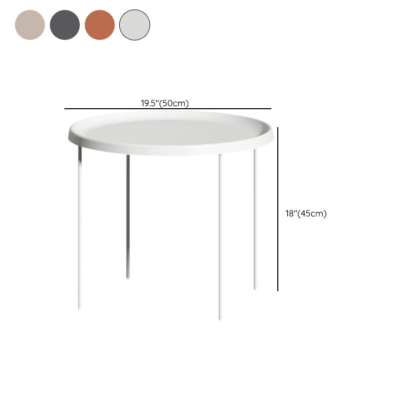 Mid-Century Modern Tray Top Coffee Table 4 Legs Iron Cocktail Table