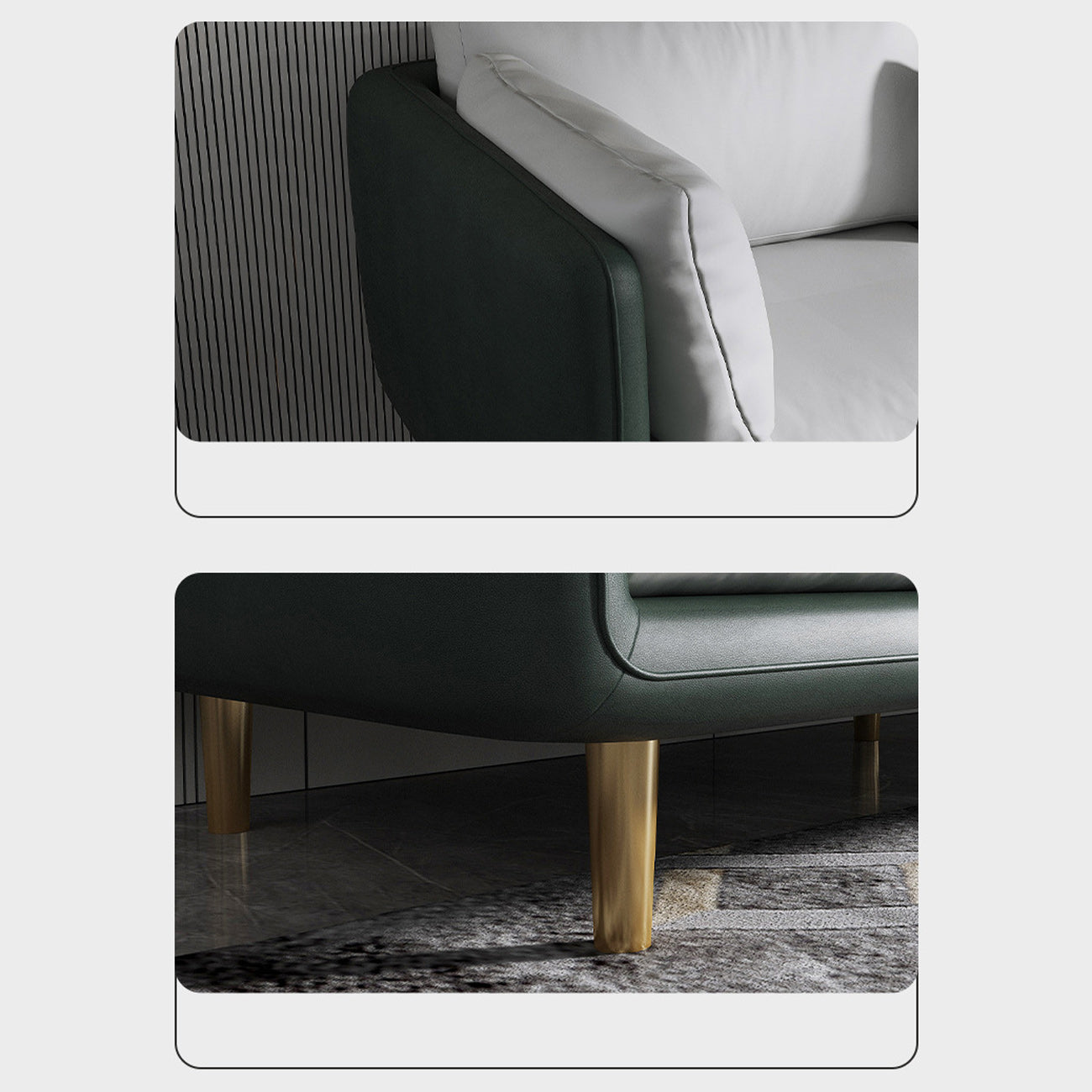 Contemporary 3-Seater Sofa with 3 Pillows Back and Pillow Top Arm