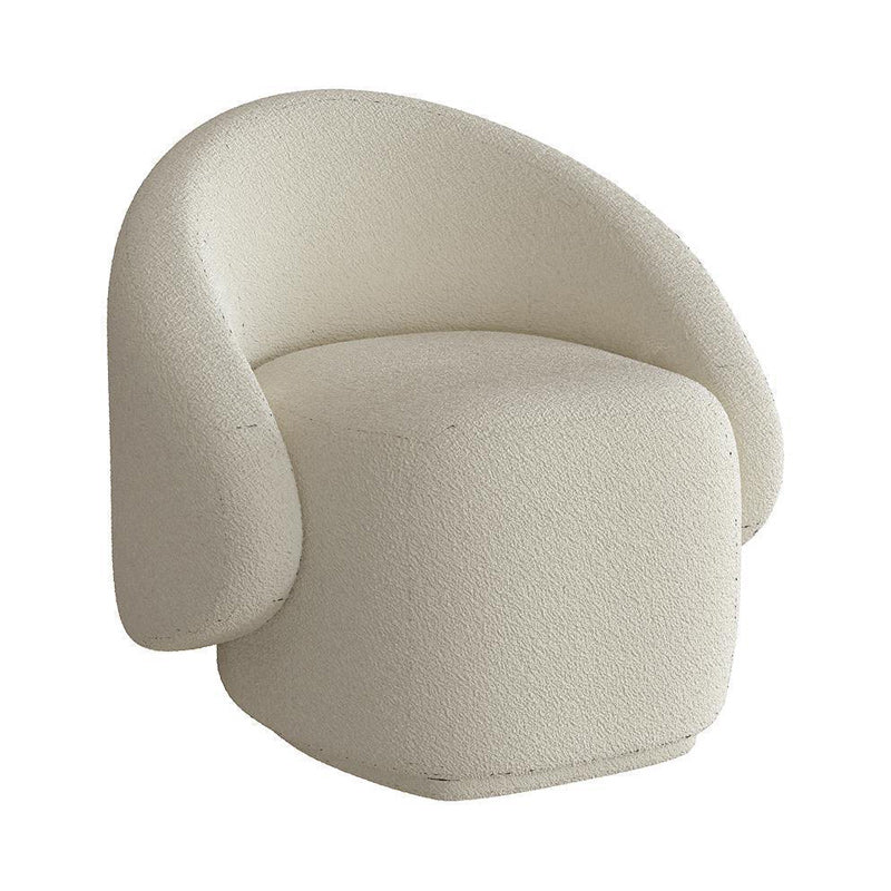 Contemporary Tight Back Sofa with Round Arm Couch Curved Settee Couch