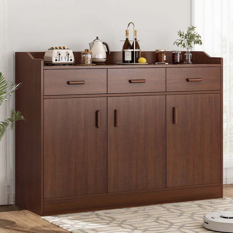 39.4" Tall Wood 3 - Door Accent Cabinet Mid-Century Modern Storage Cabinet