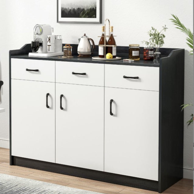 39.4" Tall Wood 3 - Door Accent Cabinet Mid-Century Modern Storage Cabinet