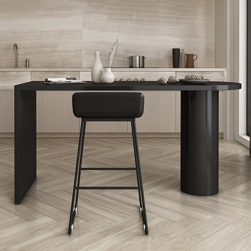 Modern Solid Wood Bar Table Dining Table for Kitchen Living Room