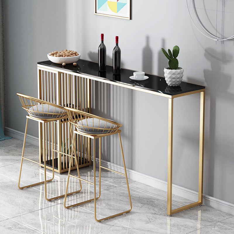 Rectangle Bar Table Bar Height Contemporary Bar Height Pub Table for Indoor