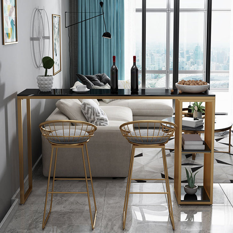 Rectangle Bar Table Bar Height Contemporary Bar Height Pub Table for Indoor