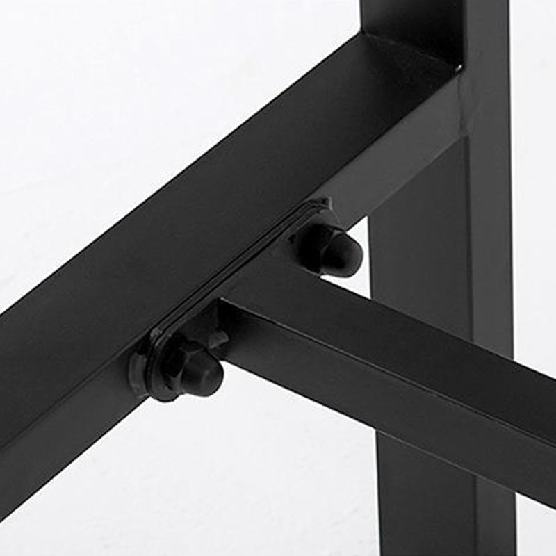 Industrial Bar Table Solid Wood Rectangle Pub Table for Outdoor Breakroom