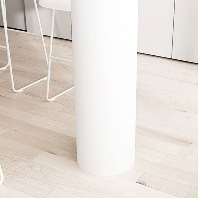 Glam Pub Height Dining Table Stone Top Pub Table for Patio Use