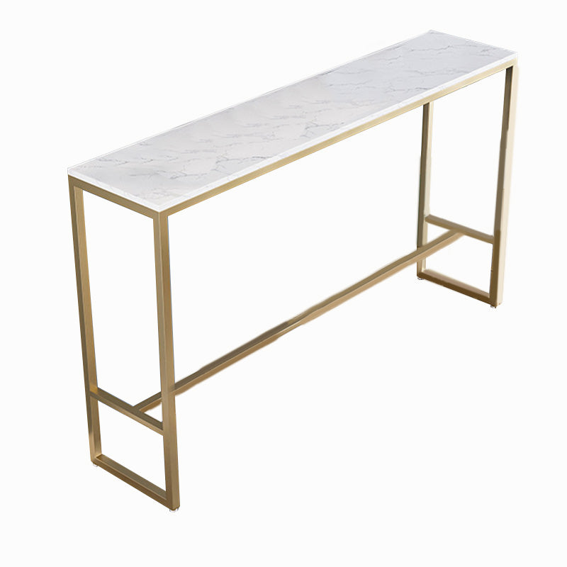 Modern Bar-height Table with Gold Base 41.3-inch Height Table Top Bar Table