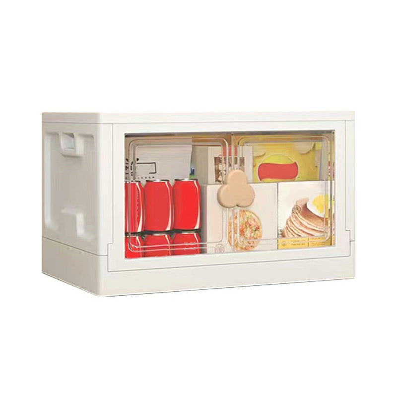 Contemporary Hinged Storage Cabinet Plastic Wardrobe Armoire