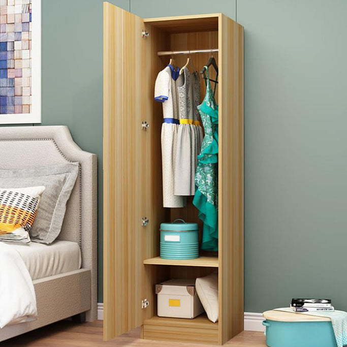 Engineered Wood Wardrobe Cabinet with Shelves Modern Wardrobe Closet