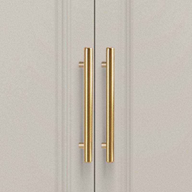 Manufactured Wood White Wardrobe for Home Modern Cabinet with Drawers