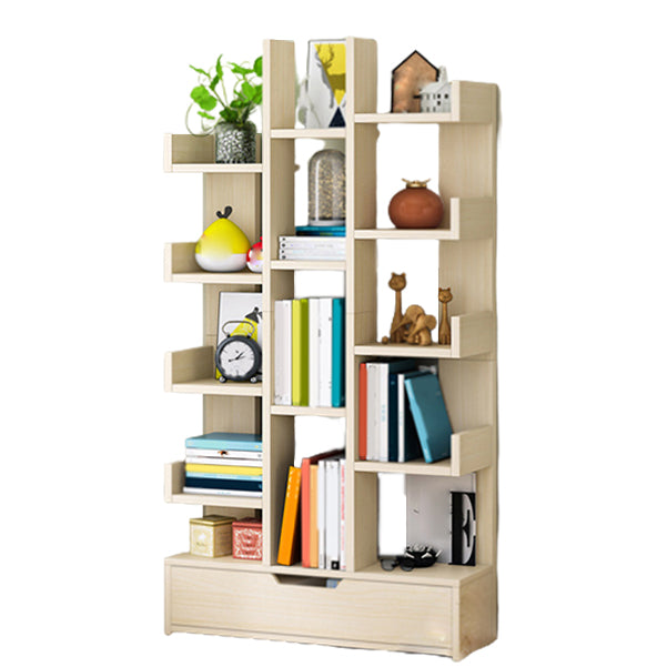 Modern Engineered Wood Bookshelf Open Bookcase Book Shelf for Living Room