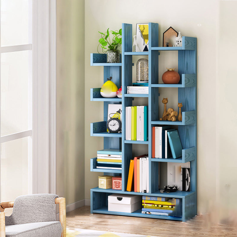 Modern Engineered Wood Bookshelf Open Bookcase Book Shelf for Living Room