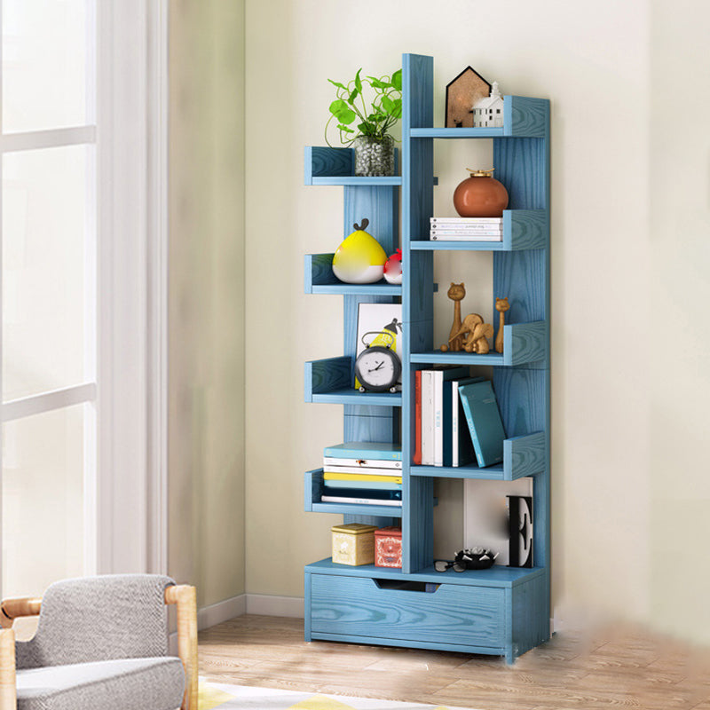 Modern Engineered Wood Bookshelf Open Bookcase Book Shelf for Living Room