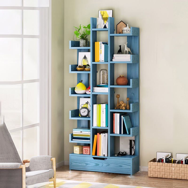 Modern Engineered Wood Bookshelf Open Bookcase Book Shelf for Living Room