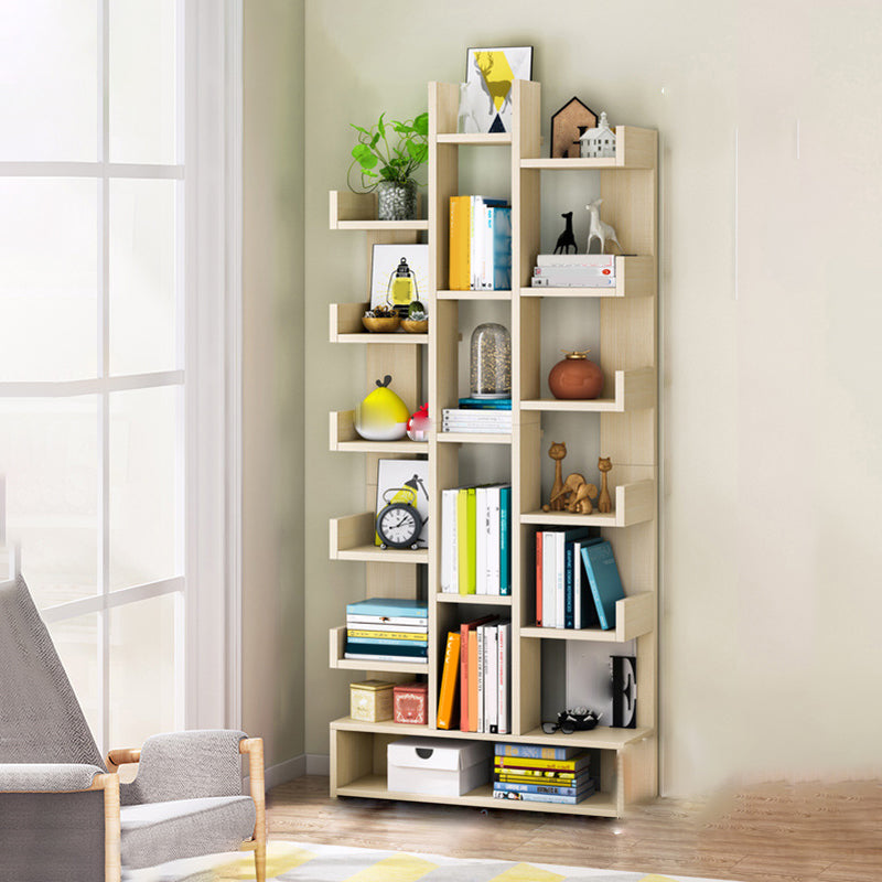 Modern Engineered Wood Bookshelf Open Bookcase Book Shelf for Living Room