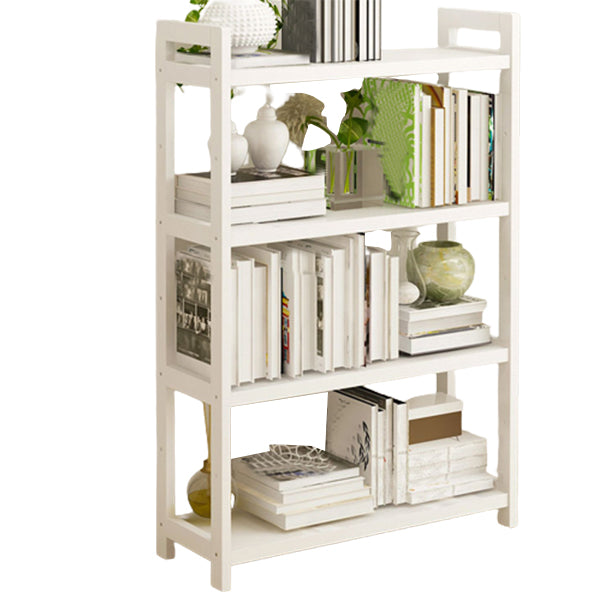 Open Bamboo Home Bookshelf Modern Etagere Shelf Bookcase with Shelves