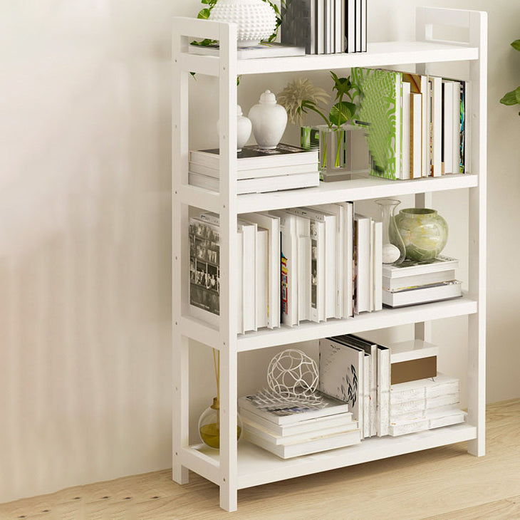 Open Bamboo Home Bookshelf Modern Etagere Shelf Bookcase with Shelves