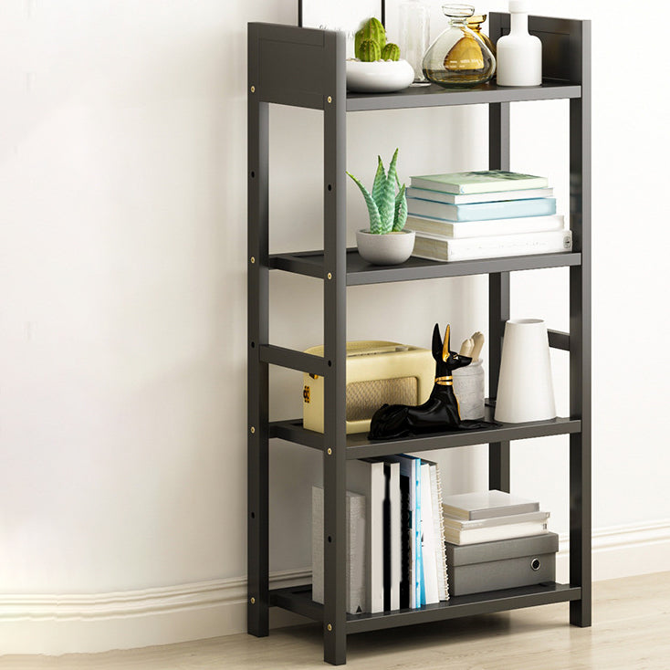 Open Bamboo Home Bookshelf Modern Etagere Shelf Bookcase with Shelves