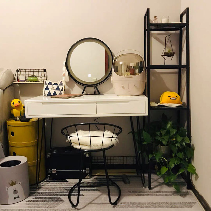 Contemporary Metal Bookcase Open Shelf Bookshelf for Study Room