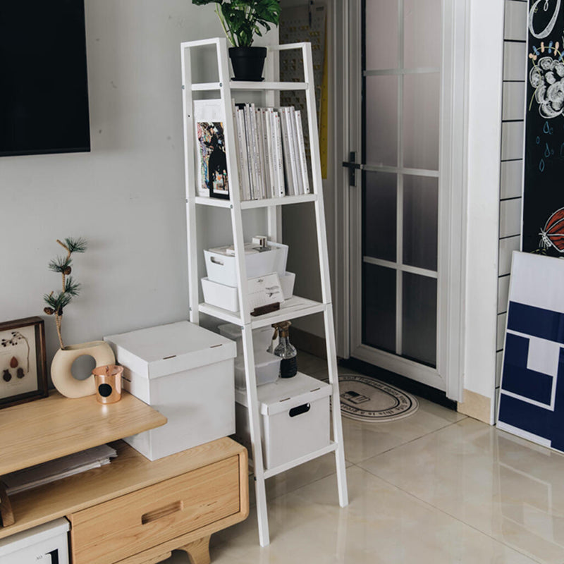 Contemporary Metal Bookcase Open Shelf Bookshelf for Study Room