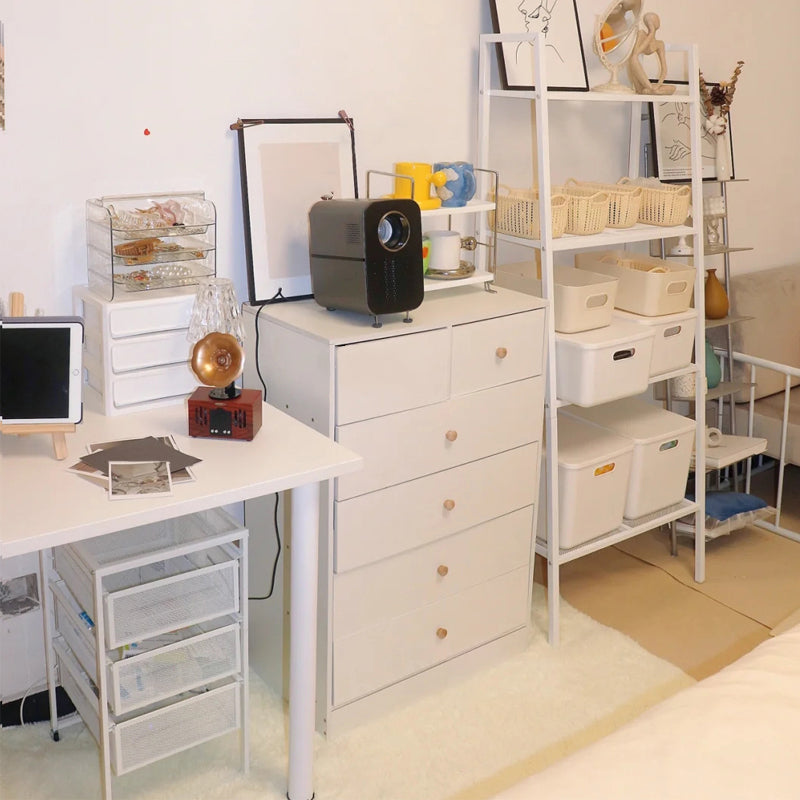 Contemporary Metal Bookcase Open Shelf Bookshelf for Study Room