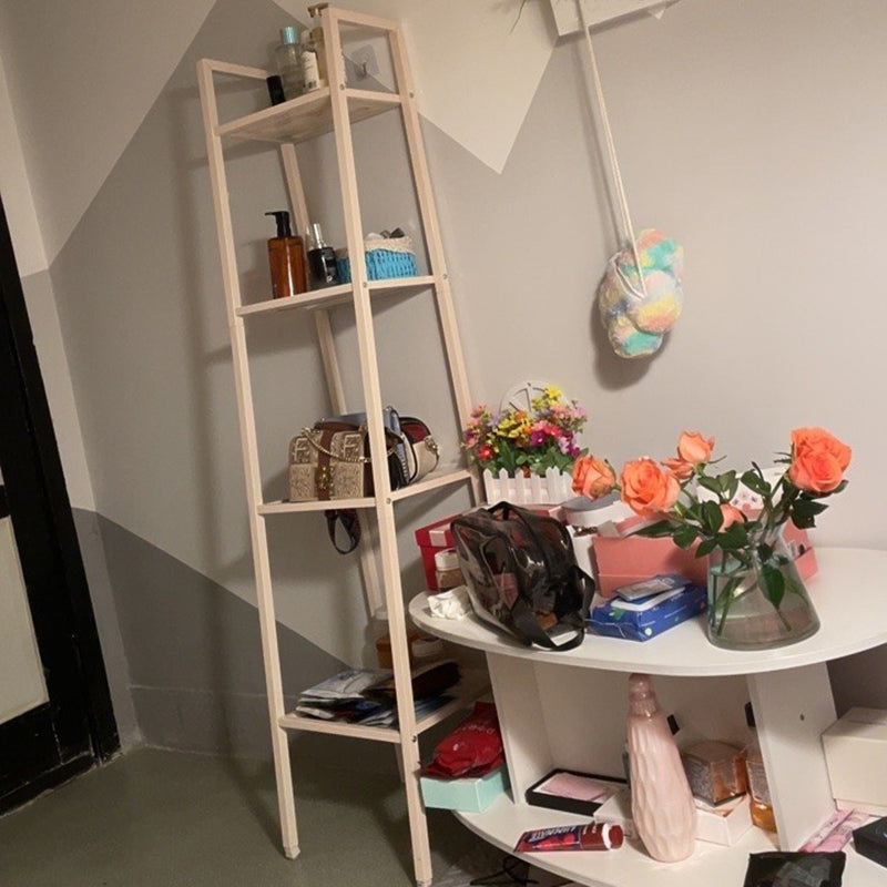 Contemporary Metal Bookcase Open Shelf Bookshelf for Study Room