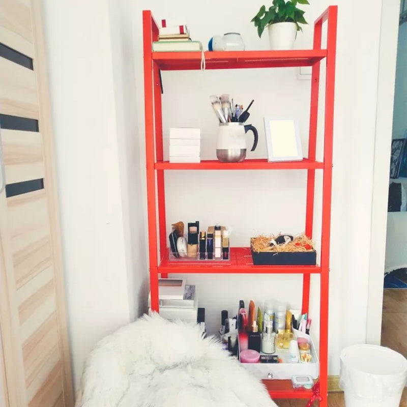 Contemporary Metal Bookcase Open Shelf Bookshelf for Study Room