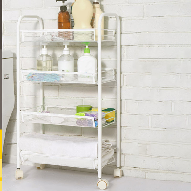 Contemporary Metal Bookcase Open Shelf Bookshelf for Study Room