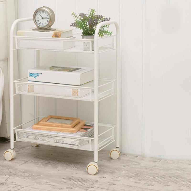 Contemporary Metal Bookcase Open Shelf Bookshelf for Study Room