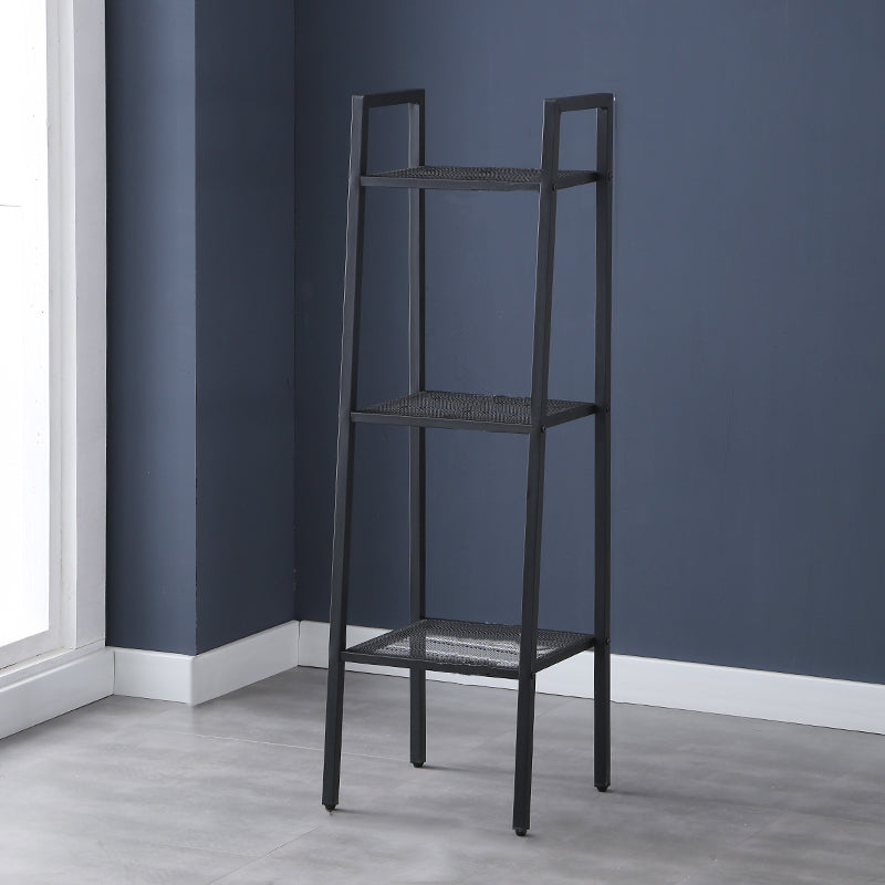 Contemporary Metal Bookcase Open Shelf Bookshelf for Study Room