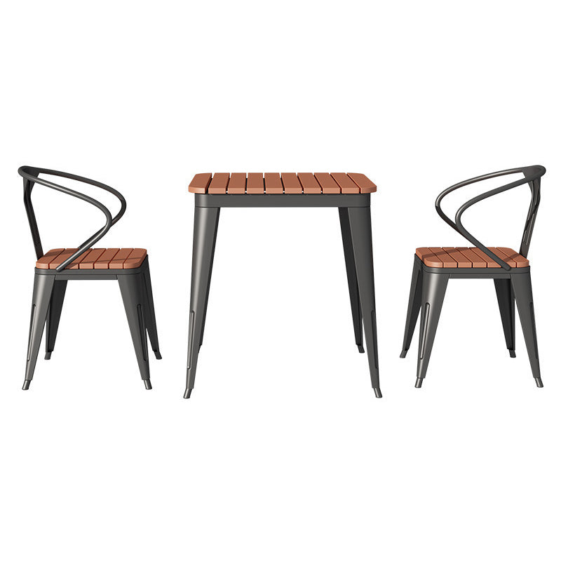 Modern Reclaimed Wood Dining Table Set 1/3/5/7 Pieces Dining Set for Home Use