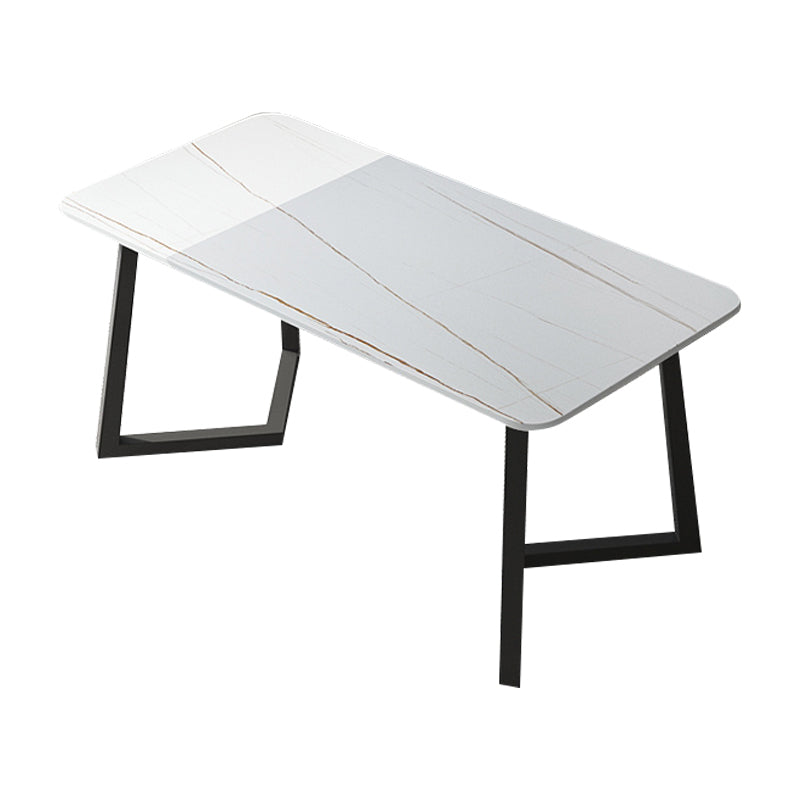 Modern Black Dining Table Set 1/2/5/7 Pieces Metal Dinette Set for Home