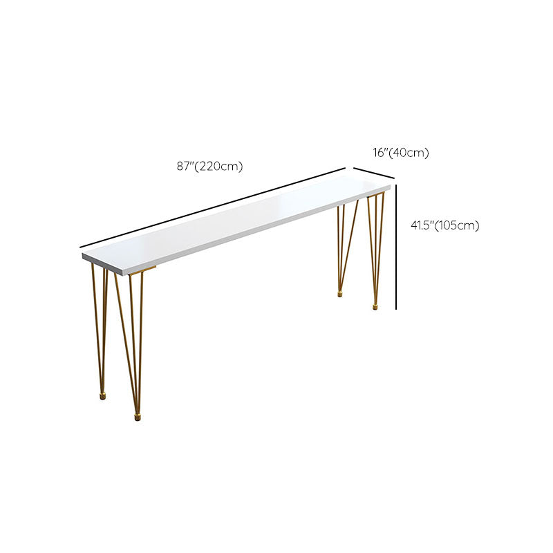 Solid Wood Bar Table Set Glam Rectangle 1/5/9 Pieces Counter Table