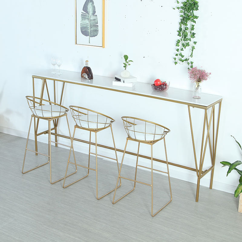 Contemporary Bar Stool and Table Set 1/2/4 Pieces Pub Dining Set