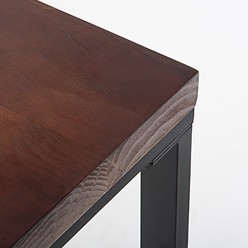 Industrial Rectangle Bar Table Set 1/5 Pieces Solid Wood Counter Table