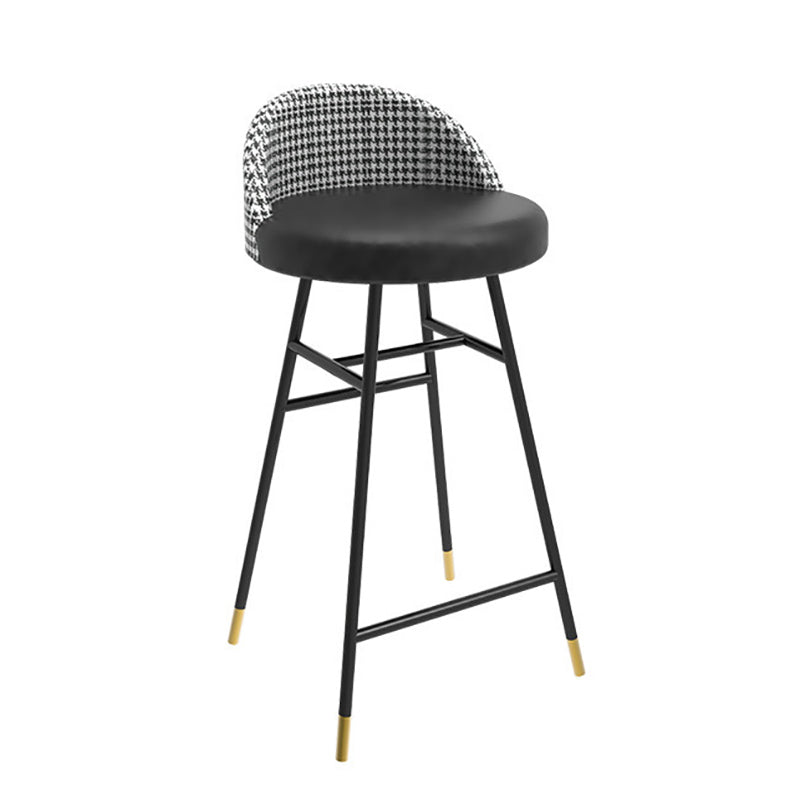 Modern Stone Bar Table Set 1/3 Pieces Counter Table with Solid Back Stools