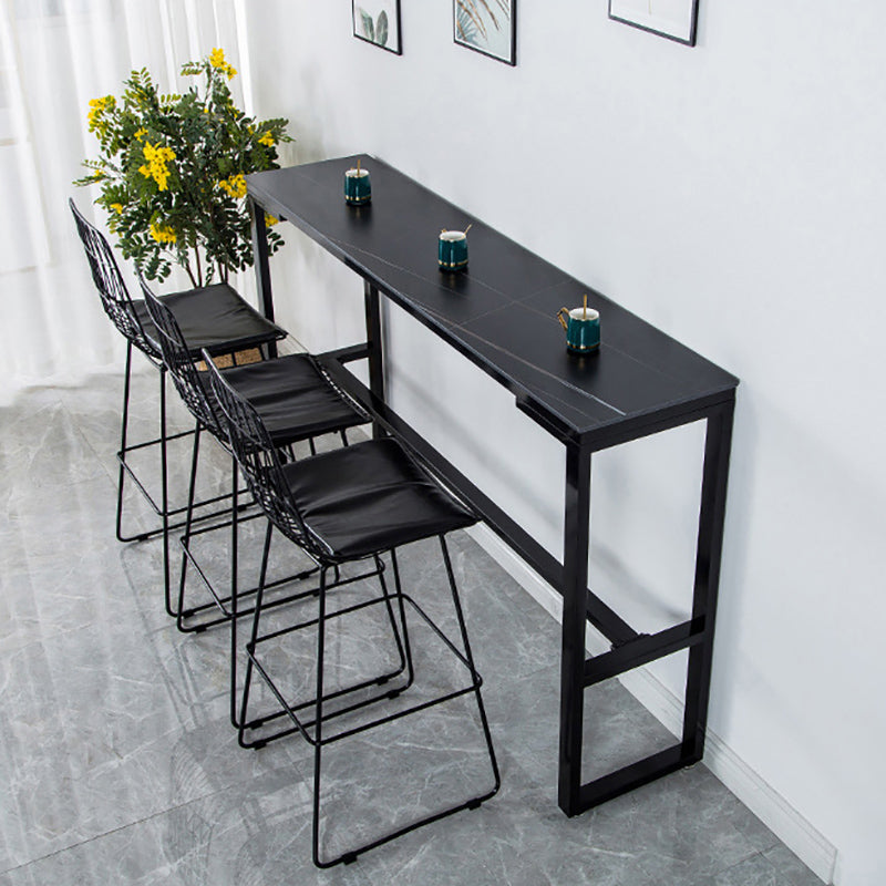 Modern Stone Bar Table Set 1/4/7 Pieces Counter Counter Set for Dining Room