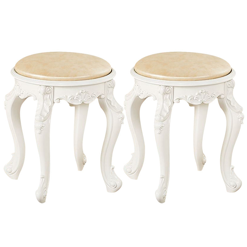 Gold Water Resistant Standard Round Leather Standard for Home Decor